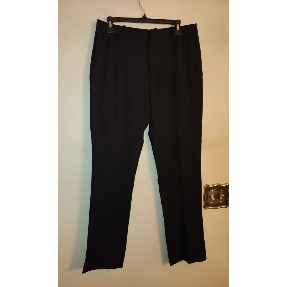 Men's Perry Ellis Slim Fit Black Pants Size 31 x 32 RN# 37763 , CA#55972